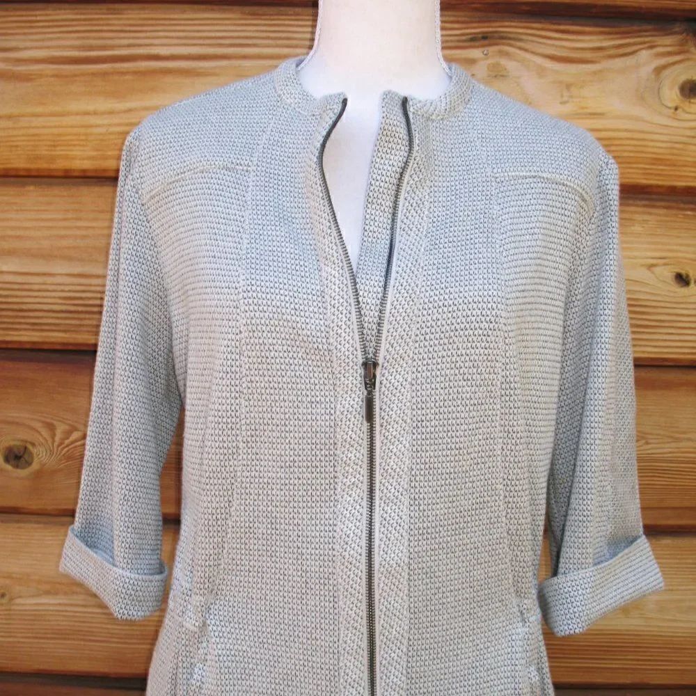 Thick Knit Full Zip Front Dress - Picture 3 of 10
